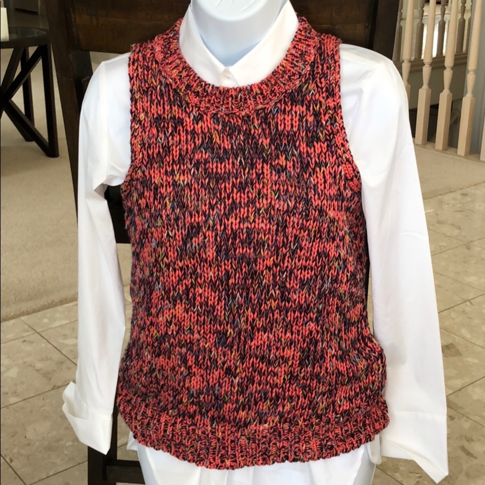 LOFT multicolor sweater vest